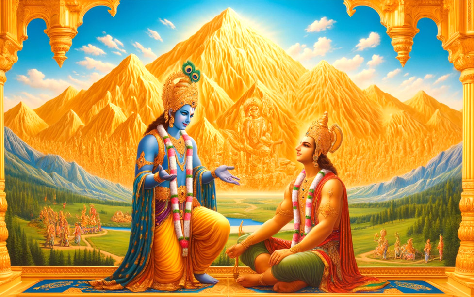 Krishna Teaches Arjuna True Generosity Through Karna's Deeds
