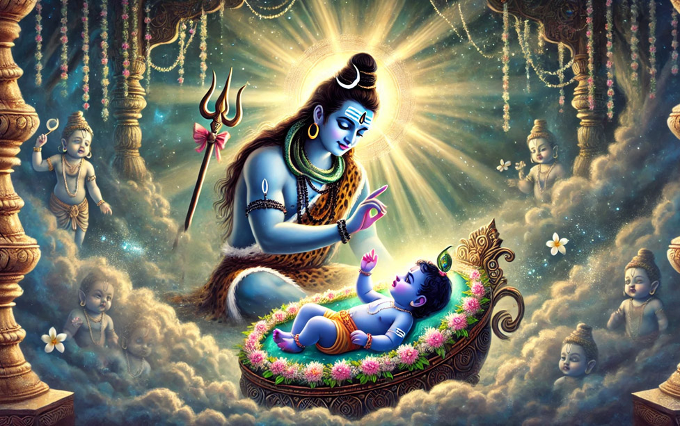 When Lord Shiva Traveled to Gokul to See Baby Krishna