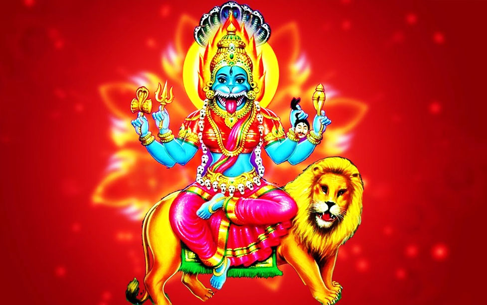 When Pratyangira Devi Pacified Narasimha and Sharabha to Bring Cosmic Balance