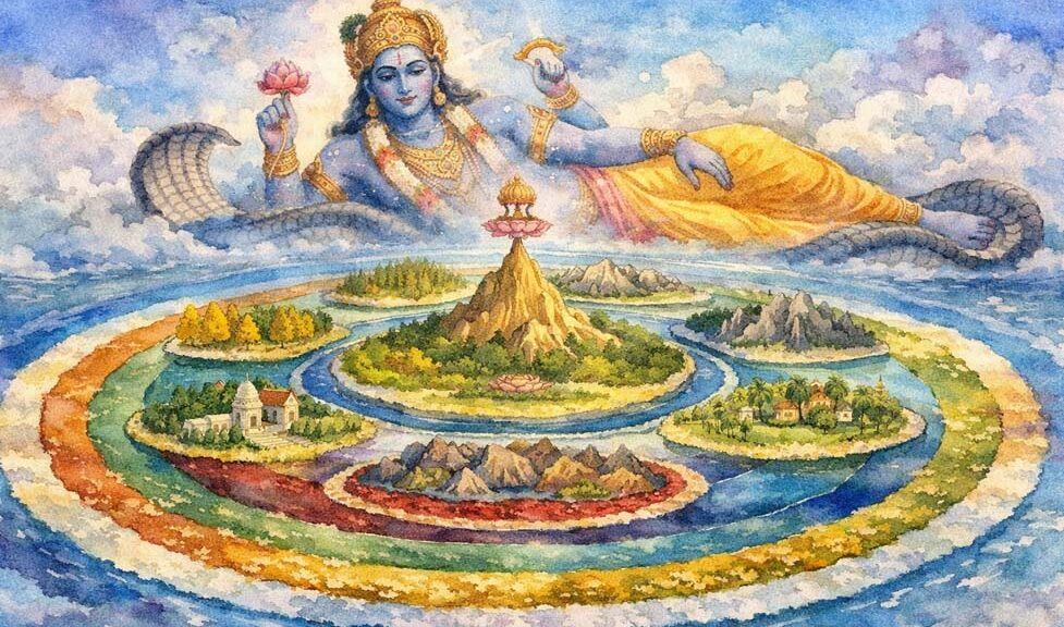 Sapta Dvipa: The Seven Realms of Existence in the Vishnu Purana