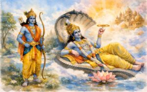 The Divine Departure of Lord Rama and His Return to Vaikuntha