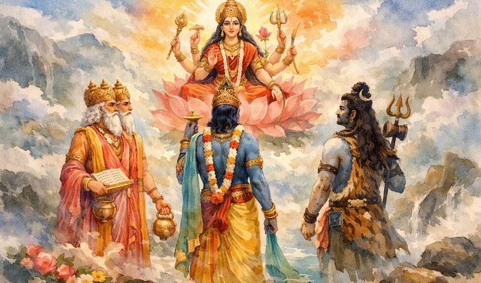 The Moment Brahma, Vishnu, and Shiva Discovered Their Source