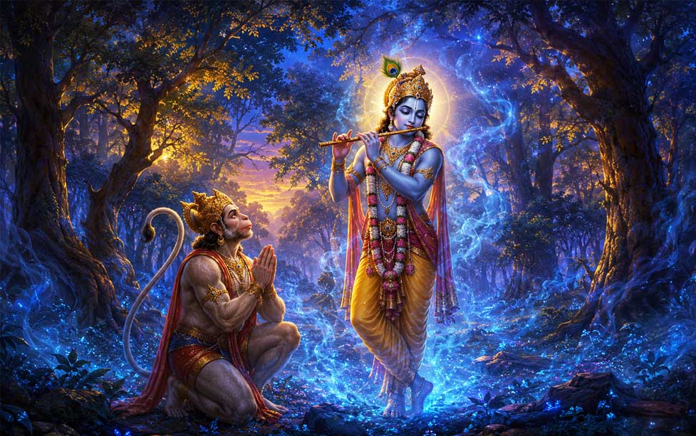 When Hanuman Heard Krishna's Flute