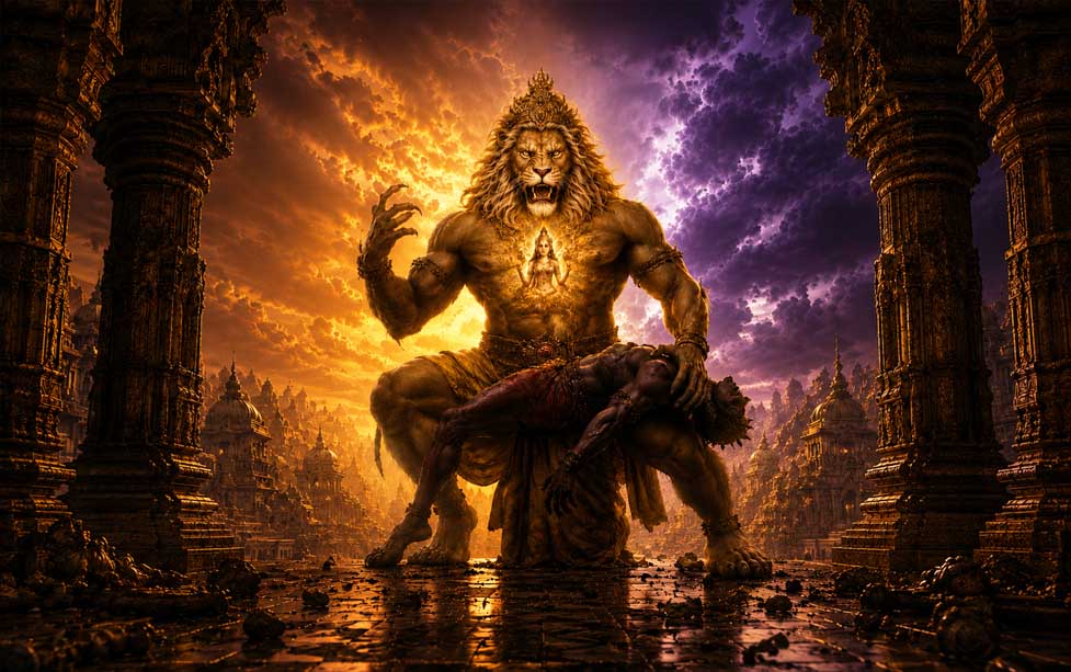 Why Narasimha Could Not Kill Hiranyakashipu Without the Devi