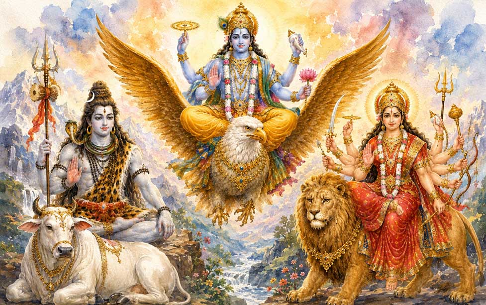 Vahanas: The Animals That Carry the Meaning of Hindu Gods