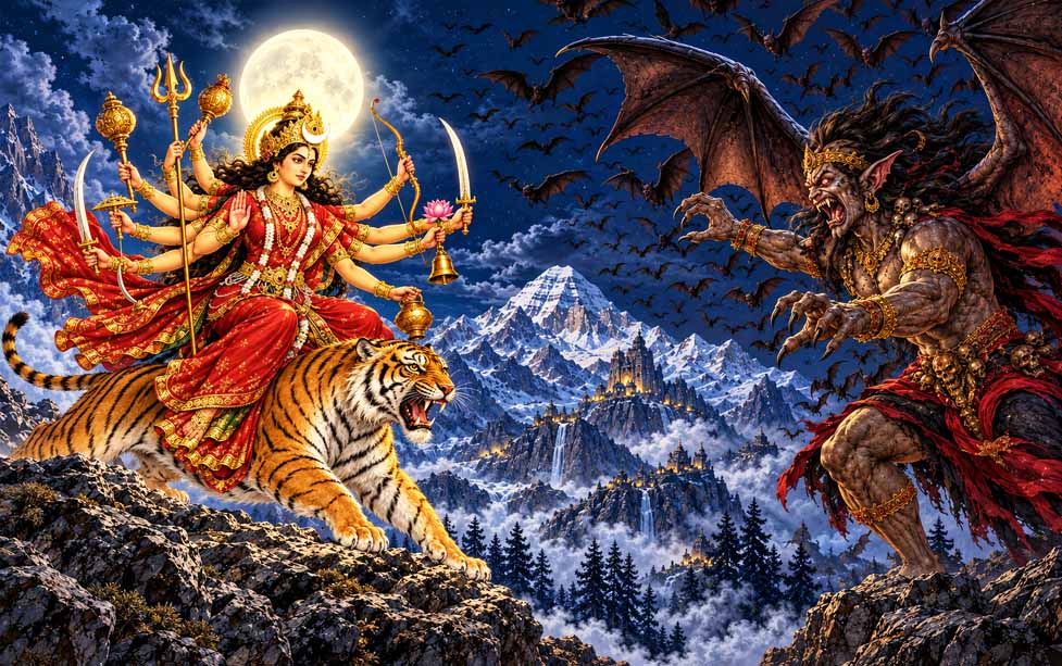 The Story of Devi Chandraghanta: How Parvati Went from Bride to Demon Slayer